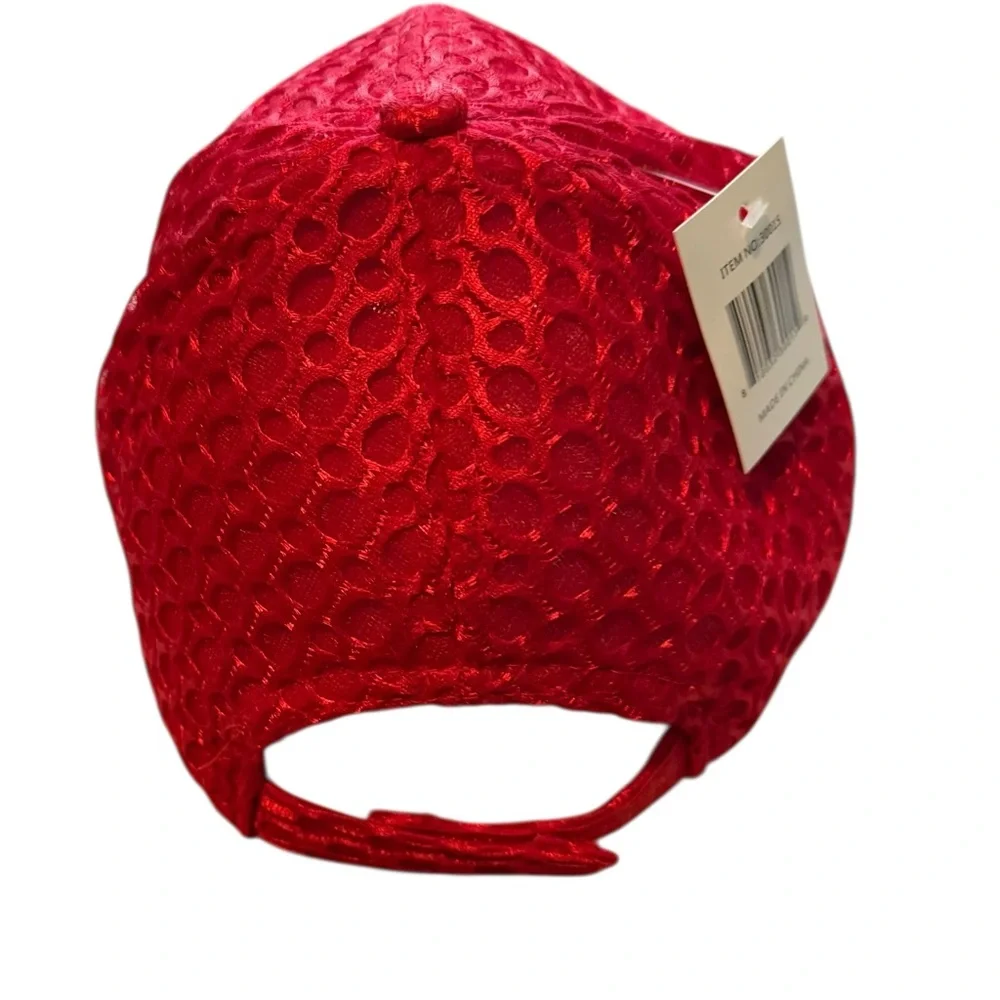 Georgia Red Mesh Baseball Cap with Black Script